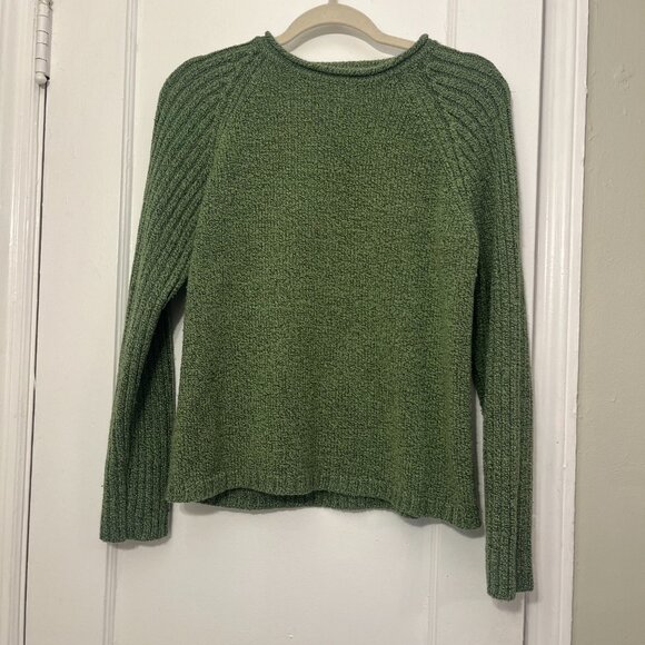 Debbie Morgan Sweaters - Debbie Morgan Olive Green Knit Sweater